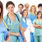 Gruppe von Krankenschwestern und Ärzte